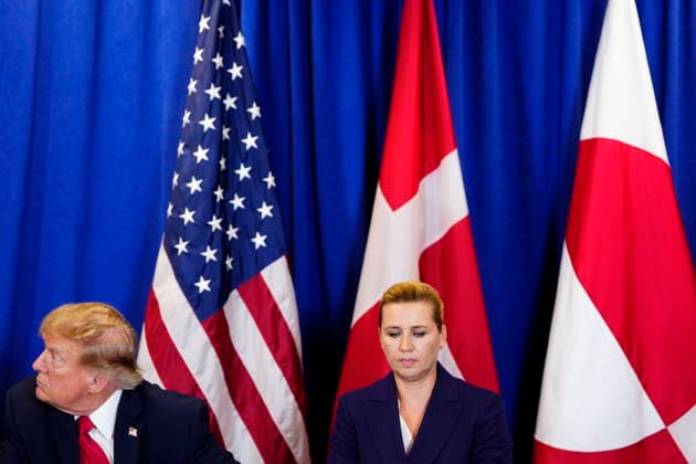 U.S., Denmark, Greenland: Prime Minister Mette Frederiksen, Greenland’s head of government Jens Frederik Nielsen, and U.S. President Donald Trump during the signing ceremony at the UN building in New York on Tuesday, September 22, 2026. Photo by Mads Claus Rasmussen, Scanpix 2026, New York, Denmark  Copyright: MadsxClausxRasmussenx spdk20260922-173537-L