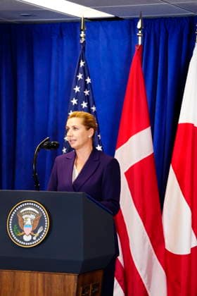 U.S., Denmark, Greenland: Prime Minister Mette Frederiksen, Greenland’s head of government Jens Frederik Nielsen, and U.S. President Donald Trump during the signing ceremony at the UN building in New York on Tuesday, September 22, 2026. Photo by Mads Claus Rasmussen, Scanpix 2026, New York, Denmark  Copyright: MadsxClausxRasmussenx spdk20260922-173339-L