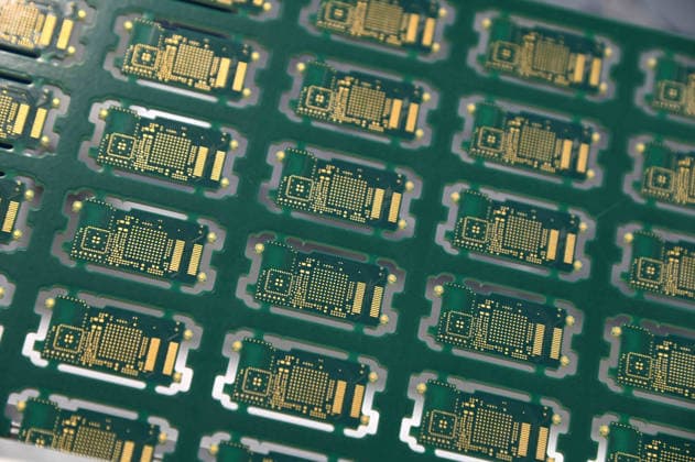 Circuit boards, circuits, electronics, electronic components, feature, background image, stock photo, EUDEX Euro Defense Expo trade show, on September 22, 2026, at Messe Essen, Germany