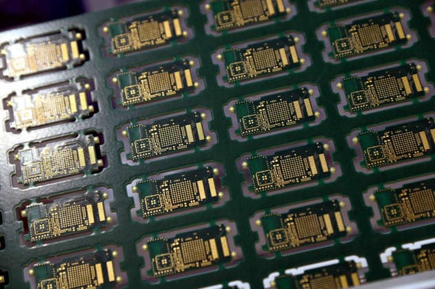 Circuit boards, circuits, electronics, electronic components, feature, background image, stock photo, EUDEX Euro Defense Expo trade show, on September 22, 2026, at Messe Essen, Germany