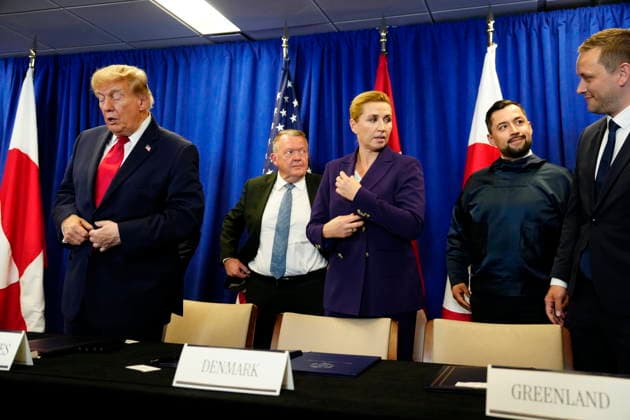 U.S., Denmark, and Greenland: Prime Minister Mette Frederiksen, Greenland’s head of government Jens Frederik Nielsen, and U.S. President Donald Trump during the signing ceremony at the UN building in New York on Tuesday, September 22, 2026. Photo by Mads Claus Rasmussen, Scanpix 2026, New York, Denmark  Copyright: MadsxClausxRasmussenx spdk20260922-174217-L