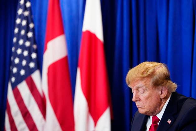 U.S., Denmark, Greenland: Prime Minister Mette Frederiksen, Greenland’s head of government Jens Frederik Nielsen, and U.S. President Donald Trump during the signing ceremony at the UN building in New York on Tuesday, September 22, 2026. Photo by Mads Claus Rasmussen, Scanpix 2026, New York, Denmark  Copyright: MadsxClausxRasmussenx spdk20260922-174456-L