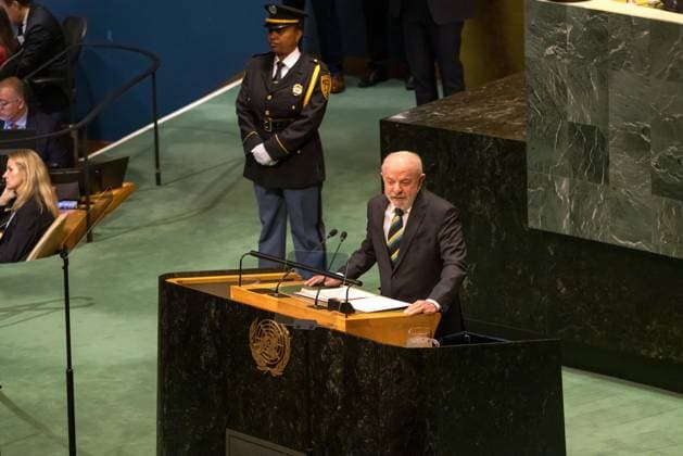 United Nations General Assembly The President of the Republic of Brazil, Luiz Inacio Lula da Silva, speaks during the 81st General Assembly of the United Nations at UN headquarters in New York, United States, on Tuesday, September 22, 2026. new york united nations NY united states Copyright: xWILLIAMxVOLCOVx