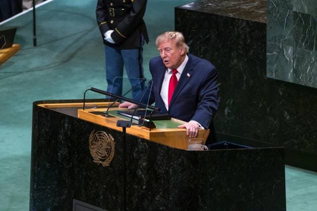 United Nations General Assembly US President Donald Trump speaks during the 81st United Nations General Assembly at UN headquarters in New York, USA, on Tuesday, September 22, 2026. new york united nations NY united states Copyright: xWILLIAMxVOLCOVx
