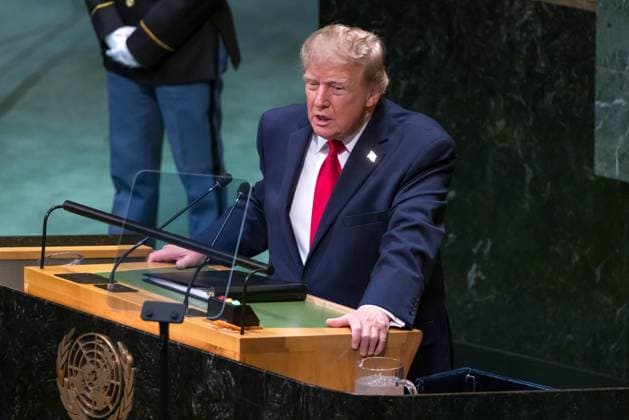 United Nations General Assembly US President Donald Trump speaks during the 81st United Nations General Assembly at UN headquarters in New York, USA, on Tuesday, September 22, 2026. new york united nations NY united states Copyright: xWILLIAMxVOLCOVx