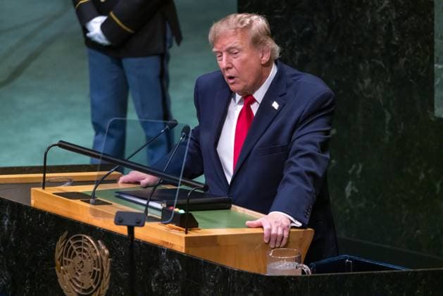 United Nations General Assembly US President Donald Trump speaks during the 81st United Nations General Assembly at UN headquarters in New York, USA, on Tuesday, September 22, 2026. new york united nations NY united states Copyright: xWILLIAMxVOLCOVx