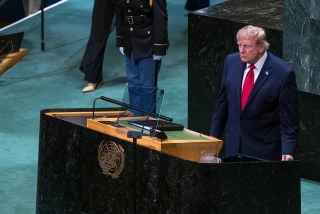 United Nations General Assembly US President Donald Trump speaks during the 81st United Nations General Assembly at UN headquarters in New York, USA, on Tuesday, September 22, 2026. new york united nations NY united states Copyright: xWILLIAMxVOLCOVx