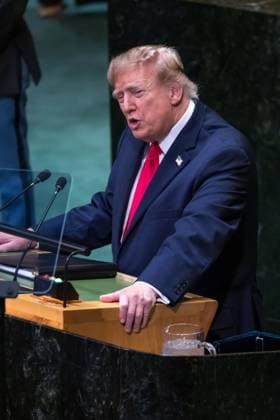 United Nations General Assembly US President Donald Trump speaks during the 81st United Nations General Assembly at UN headquarters in New York, USA, on Tuesday, September 22, 2026. new york united nations NY united states Copyright: xWILLIAMxVOLCOVx