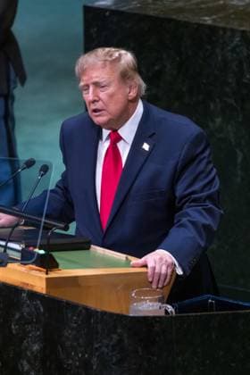 United Nations General Assembly US President Donald Trump speaks during the 81st United Nations General Assembly at UN headquarters in New York, USA, on Tuesday, September 22, 2026. new york united nations NY united states Copyright: xWILLIAMxVOLCOVx