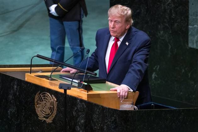 United Nations General Assembly US President Donald Trump speaks during the 81st United Nations General Assembly at UN headquarters in New York, USA, on Tuesday, September 22, 2026. new york united nations NY united states Copyright: xWILLIAMxVOLCOVx