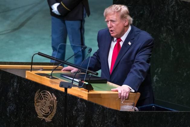 United Nations General Assembly US President Donald Trump speaks during the 81st United Nations General Assembly at UN headquarters in New York, USA, on Tuesday, September 22, 2026. new york united nations NY united states Copyright: xWILLIAMxVOLCOVx