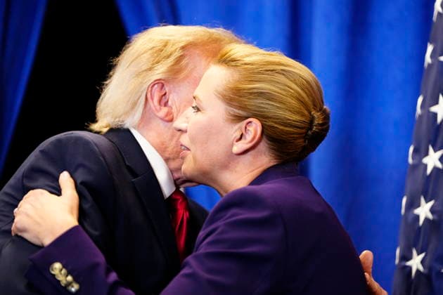 U.S., Denmark, Greenland: Prime Minister Mette Frederiksen, Greenland’s head of government Jens Frederik Nielsen, and U.S. President Donald Trump during the signing ceremony at the UN building in New York on Tuesday, September 22, 2026. Photo by Mads Claus Rasmussen, Scanpix 2026, New York, Denmark  Copyright: MadsxClausxRasmussenx spdk20260922-174418-L