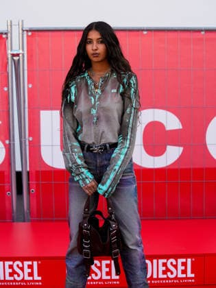 IPA88833122 - Milan, Milan Women™s Fashion Week Spring Summer 2027 - Diesel fashion show - guests - Pictured: Diya Joukani  Copyright: xRiccardoxGiordanox xRiccardoxGiordanox IPA88833122