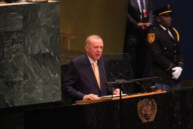 September 22, 2026, Manhattan, New York, USA: New York, New York September 22, 2026..United Nations General Assembly convenes with high level talks with Global Leaders..Tukiye .Recep Tayip Erdogan . President Manhattan USA - ZUMAct2_ 20260922_faf_ct2_105 Copyright: xBrucexCotlerx
