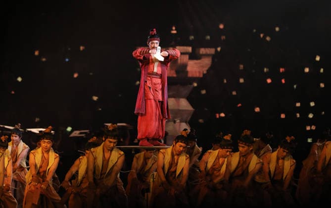 (260922) -- SHANGHAI, Sept. 22, 2026 -- People perform during the opening ceremony of the 48th WorldSkills Competition in east China s Shanghai, Sept. 22, 2026. The 48th WorldSkills Competition opened in Shanghai on Tuesday evening, with 1,385 competitors from 68 countries and regions vying in 64 skill events. ) CHINA-SHANGHAI-WORLDSKILLS COMPETITION-OPENING CEREMONY (CN) FangxZhe 