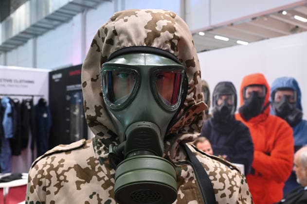 Respiratory protection equipment, contamination, decontamination, protective equipment, gas mask, NBC protective mask, EUDEX Euro Defense Expo trade show, on September 22, 2026, at Messe Essen, Germany
