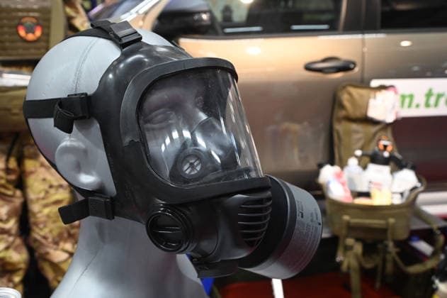 Protective equipment against toxic substances, respiratory protection equipment, contamination, decontamination, protective equipment, gas mask, NBC protective mask, EUDEX Euro Defense Expo trade show, on September 22, 2026, at Messe Essen, Germany