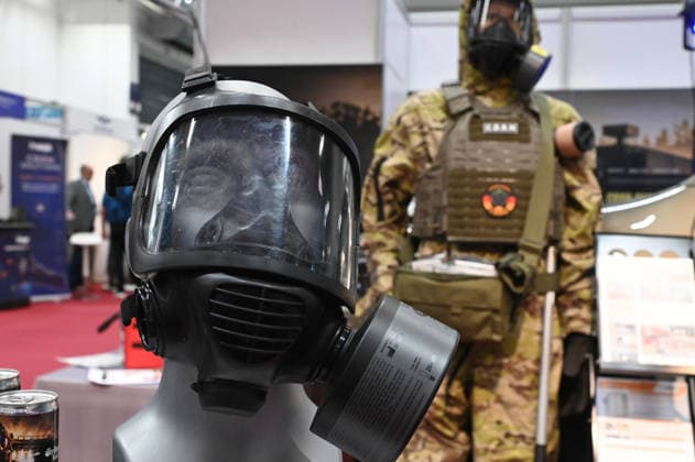 Protective equipment against toxic substances, respiratory protection equipment, contamination, decontamination, protective equipment, gas mask, NBC protective mask, EUDEX Euro Defense Expo trade show, on September 22, 2026, at Messe Essen, Germany