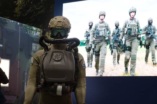 Protective suit, respiratory protection, soldier s breathing apparatus, diver, EUDEX Euro Defense Expo, on September 22, 2026, at Messe Essen, Germany