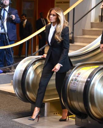 UNGA 81 - Melania Trump Leaving UN Headquarters First Lady Melania Trump leaving after President Donald Trump speaks at the United Nations General Assembly 81st session General Debate at the UN Headquarters on Tuesday, September 22, 2026 in New York City. Photo by Charles Guerin ABACAPRESS.COM New York City United States  Copyright: xGuerinxCharles ABACAx