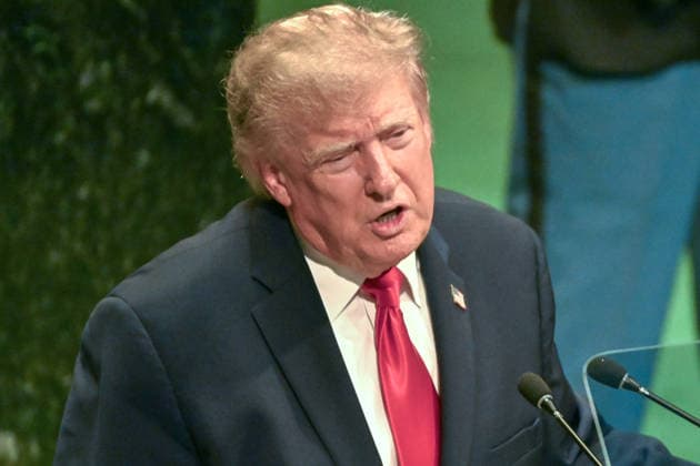 United States President Donald J Trump addresses the opening of the 81st Session of the United Nations General Assembly at United Nations Headquarters in New York, New York, USA on Tuesday, 22 September, 2026. Copyright: xKylexMazzax xCNPx MediaPunchx