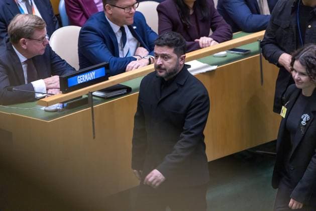 United Nations General Assembly Ukrainian President Volodymyr Zelensky, during the 81st United Nations General Assembly at UN headquarters in New York, United States, on Tuesday, September 22, 2026. NEW YORK NY UNITED STATES Copyright: xWILLIAMxVOLCOVx