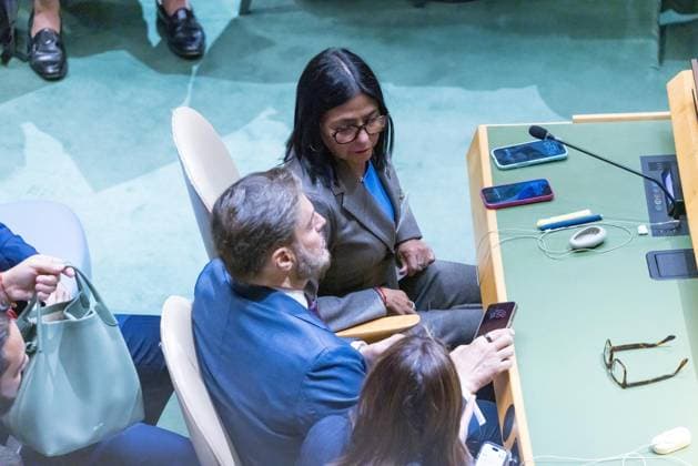 United Nations General Assembly Venezuelan interim president Delcy Rodriguez during the 81st United Nations General Assembly at UN headquarters in New York, United States, on Tuesday, September 22, 2026. NEW YORK NY UNITED STATES Copyright: xWILLIAMxVOLCOVx