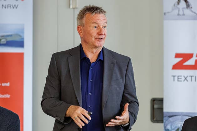 September 22, 2026, Mönchengladbach: Detlef Braun, Managing Director of the Textile Academ