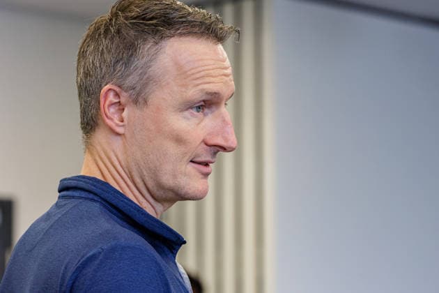 September 22, 2026, Mönchengladbach: ESA astronaut Dr. Matthias Maurer in conversation with representatives of