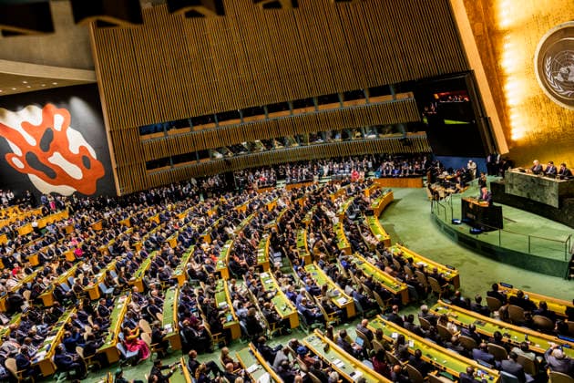 Speech by U.S. President Donald Trump at the UN General Assembly, September 22, 2026; photographed on behalf of the Federal Foreign Office, New York City, New York Copyright: xDominikxButzmannx