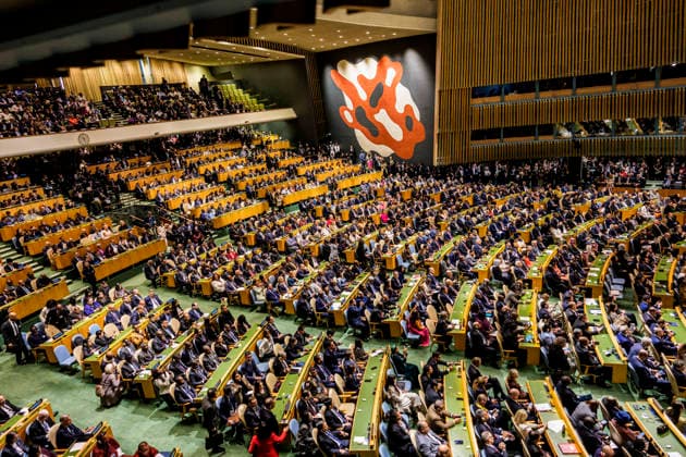 Speech by U.S. President Donald Trump at the UN General Assembly, September 22, 2026. Photographed on behalf of the Federal Foreign Office Copyright: xDominikxButzmannx