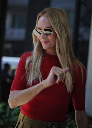RECORD DATE NOT STATED IPA88836501 - Milan—Photo by Mimmo Carriero—Uma Thurman leaves the hotel to attend the Prada fashion show  Copyright: xx xx IPA88836501