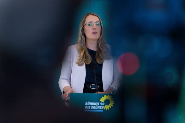 Press Statement, Alliance 90 The Greens, Katharina Dröge Press Statement, Reichstag Building, Bundestag Caucus, Alliance 90 The Greens, Chairwoman, Katharina Dröge Berlin Berlin GER