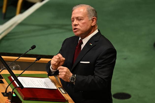 King Abdullah II ibn Al Hussein, King of the Hashemite Kingdom of Jordan, addresses the opening of the 81st Session of the United Nations General Assembly at United Nations Headquarters in New York, New York, USA on Tuesday, 22 September, 2026. Copyright: x 2026xConsolidatedxNewsxPhotosxxxAllxRightsxReservedx