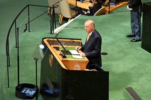 President Recep Tayyip Erdogan of the Republic of Türkiye, addresses the opening of the 81st Session of the United Nations General Assembly at United Nations Headquarters in New York, New York, USA on Tuesday, 22 September, 2026. Copyright: xKylexMazzax xCNPx MediaPunchx