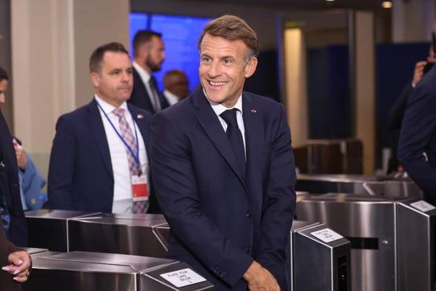 United Nations General Assembly French President Emmanuel Macron arrives for the 81st United Nations General Assembly at UN headquarters in New York, United States, on Tuesday, September 22, 2026. NEW YORK CITY united nations NY UNITED STATES Copyright: xVanessaxCarvalhox