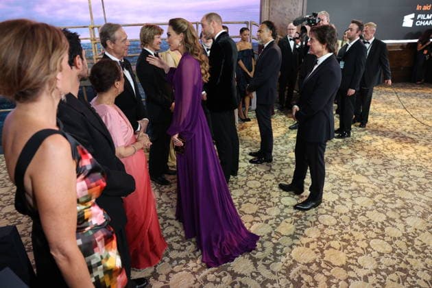 . 22 09 2026. London, United Kingdom. Prince William and Kate Middleton, the Prince and Princess of Wales, at the world premiere of Digger, at the Royal Film Performance in London.  xStephenxLockx xi-Imagesx IIM-27022-0025