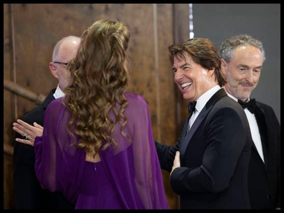 . 22 09 2026. London, United Kingdom. Tom Cruise and Kate Middleton, the Princess of Wales, at the world premiere of Digger at the Royal Film Performance in London.  xStephenxLockx xi-Imagesx IIM-27022-0060