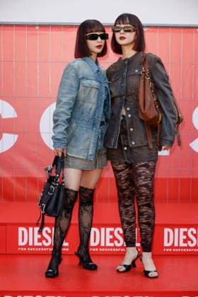 MFW Spring Summer 2027 Diesel Photocall MP MILAN, ITALY - SEPTEMBER 22: Aya Suzuki, Ami Suzuki attends the Diesel fashion show during Milan Fashion Week WOMEN S COLLECTION SPRING SUMMER 2027 on September 22, 2026 in Milan, Italy. Photo by Marco Piovanotto Abacapress.com Milan Italy  Copyright: xPiovanottoxMarco ABACAx