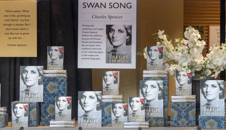 September 22, 2026, London, England, United Kingdom: Copies of Earl Spencer s book Ã¢â‚¬oeSwan Song: Diana, My SisterÃ¢â‚¬Â at Waterstones Piccadilly in London, as it goes on sale to the public for the first time. London United Kingdom - ZUMAs262 20260922_zip_s262_018 Copyright: xTayfunxSalcix
