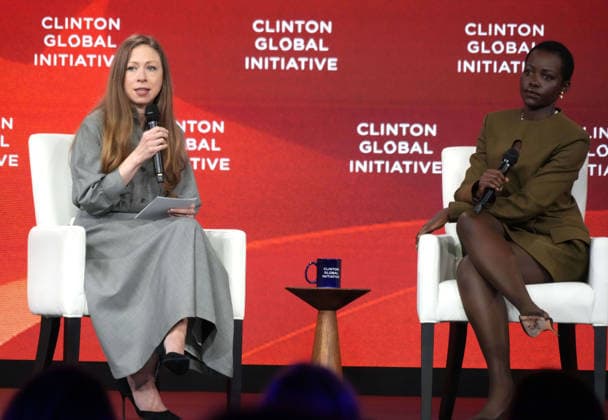 September 22, 2026, New York, Ny, USA: CHELSEA CLINTON and LUPITA NYONGÃ¢â‚¬â ¢O participate in the Clinton Global Initiative 2026 Annual Meeting-.New York Hilton Midtown, NYC.September 22, 2026. New York USA  - ZUMAms4_ 20260922_faf_ms4_013 Copyright: xSoniaxMoskowitzxGordonx