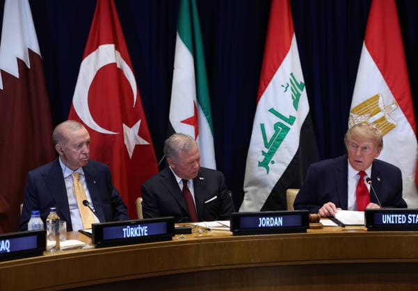81st United Nations General Assembly in New York NEW YORK, UNITED STATES - SEPTEMBER 22: ----EDITORIAL USE ONLY - MANDATORY CREDIT - TURKISH PRESIDENCY MURAT KULA HANDOUT - NO MARKETING NO ADVERTISING CAMPAIGNS - DISTRIBUTED AS A SERVICE TO CLIENTS----) Turkish President Recep Tayyip Erdogan attends a summit hosted by US President Donald Trump with leaders of Gulf nations on the sidelines of the 81st United Nations General Assembly in New York, United States, on September 22, 2026. TUR Presidency Murat Kula Anadolu New York United States. Editorial use only. Please get in touch for any other usage.  Copyright: x2026xAnadoluxTURxPresidency MuratxKulax