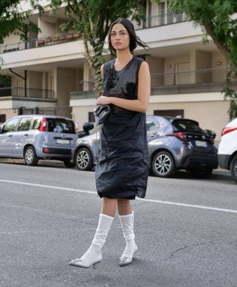 IPA88842860 - Milan, Milan Women s Fashion Week: Spring Summer 2026–2027 — Women s Fashion, Spring Summer 2026–2027 — Prada Fashion Show — Pictured: Nicole Sahebi  Copyright: xLucaxPontix xLucaPonti IpaAgencyLucaPonti Ipax IPA88842860