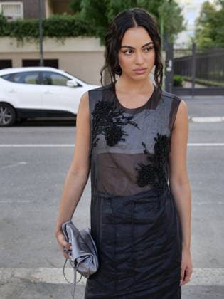 IPA88843094 - Milan, Milan Women’s Fashion Week: Spring Summer 2026 2027 — Women’s Fashion, Spring Summer 2026–2027 — Prada Fashion Show — Pictured: Nicole Sahebi  Copyright: xLucaxPontix xLucaPonti IpaAgencyx IPA88843094