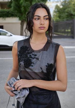 IPA88843098 - Milan, Milan Women s Fashion Week: Spring Summer 2026 2027 - Women s Fashion, Spring Summer 2026–2027, Prada fashion show - Pictured: Nicole Sahebi  Copyright: xLucaxPontix xLucaPonti IpaAgencyx IPA88843098