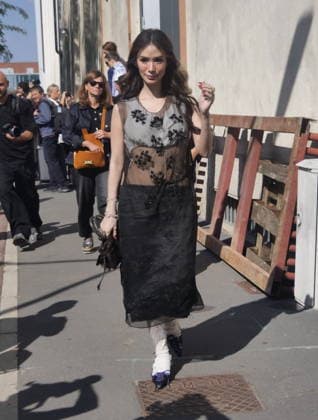 IPA88843133 - Milan, Milan Women s Fashion Week: Spring Summer 2026 2027 - Women s Fashion, Spring Summer 2026–2027, Prada Fashion Show - Pictured: Heart Evangelista  Copyright: xLucaxPontix xLucaPonti IpaAgencyLucaPonti Ipax IPA88843133