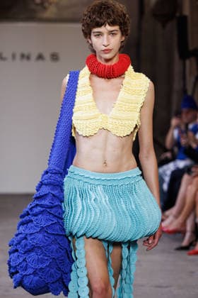 IPA88841784 - Milan, Milan Women™s Fashion Week Spring Summer 2027 - Women™s Fashion, Spring Summer 2027 - J. Salinas fashion show - runway - pictured: Model.  Copyright: xCinziaxCamelax xx IPA88841784