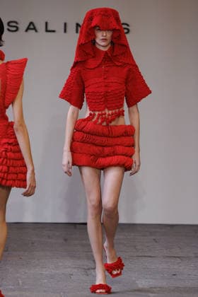 IPA88841968 - Milan, Milan Women™s Fashion Week Spring Summer 2027 - Women™s Fashion, Spring Summer 2027 - J. Salinas fashion show - runway - pictured: Model.  Copyright: xCinziaxCamelax xx IPA88841968