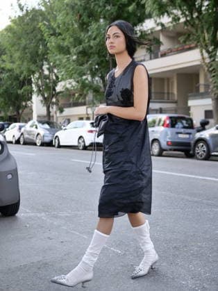 IPA88843110 - Milan, Milan Women s Fashion Week: Spring Summer 2026 2027 - Women s Fashion, Spring Summer 2026–2027, Prada fashion show—Pictured: Nicole Sahebi  Copyright: xLucaxPontix xLucaPonti IpaAgencyx IPA88843110