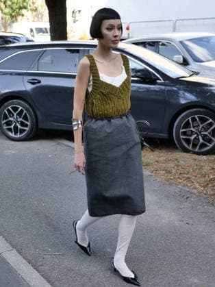 IPA88843209 - Milan, Milan Women s Fashion Week: Spring Summer 2026 2027 - Women s Fashion, Spring Summer 2026–2027, Prada fashion show - Pictured: Guest  Copyright: xLucaxPontix xLucaPonti IpaAgencyx IPA88843209